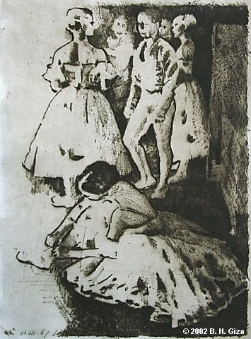 Stage proof of the Cinderlla Backstage Print