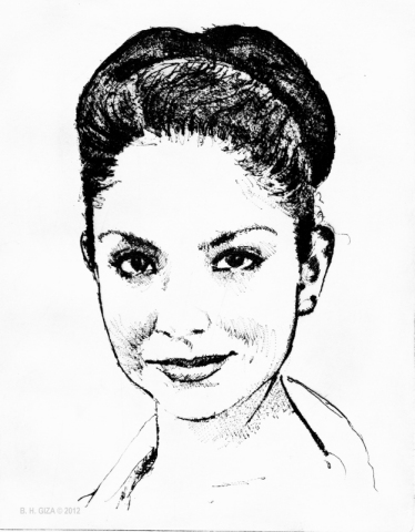 Portrait of A M in December 2012