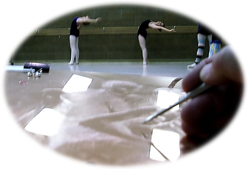Drypoint work in dance class