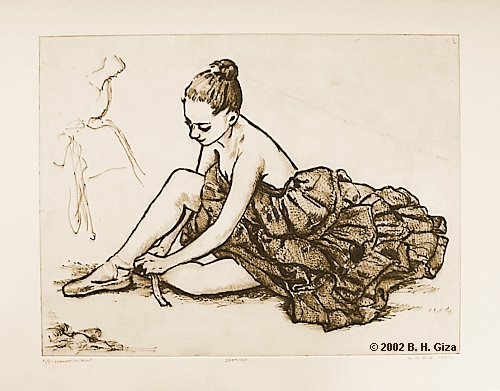 image of a drypoint entitled spanish