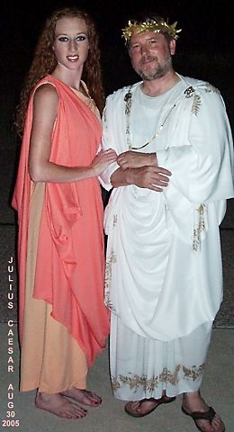 B. H. Giza as Julius Caesar (with Ginny)